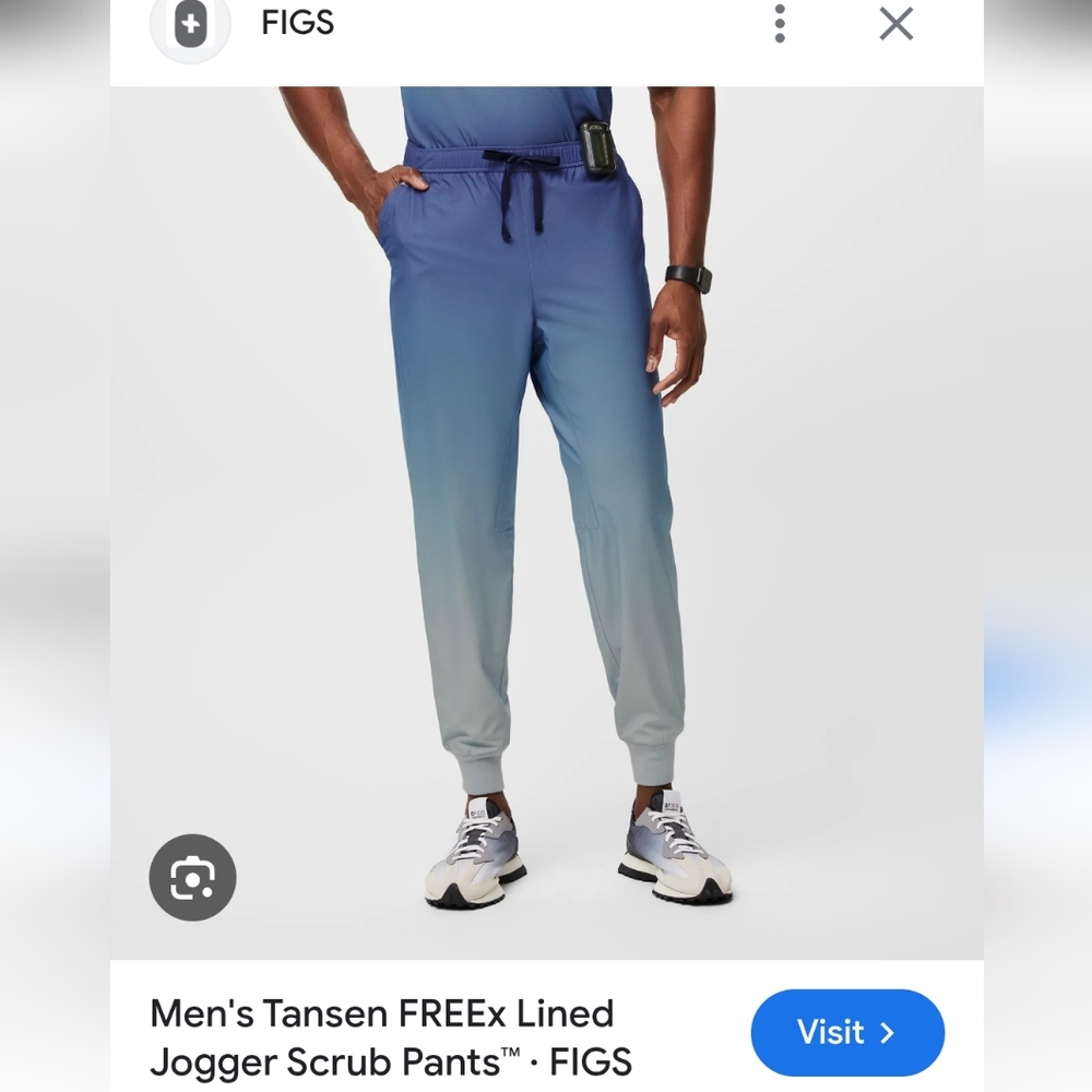 Figs Men's Blue Gradient Jogger Pants